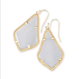 NWT Kendra Scott Earrings In Slate